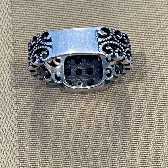 Beautiful antique style sterling silver ring - Picture 8 of 9